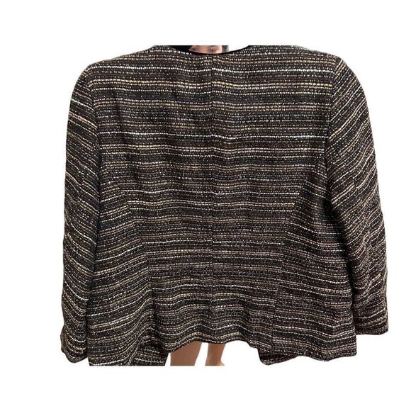 NWT blazer jacket womens Black Tweed embellished Bellatrix‎ size medium - Picture 5 of 6